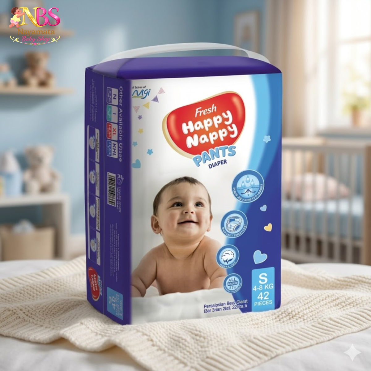 Fresh Happy Nappy Pant Diaper | ফ্রেশ হ্যাপি ন্যাপী প্যান্ট ডায়াপার - Image 3