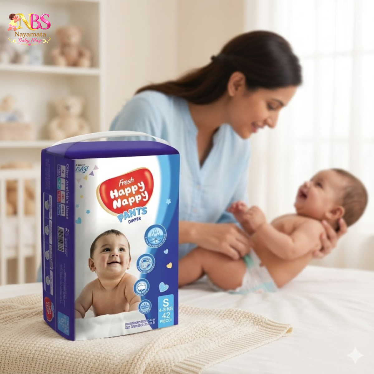 Fresh Happy Nappy Pant Diaper | ফ্রেশ হ্যাপি ন্যাপী প্যান্ট ডায়াপার - Image 2