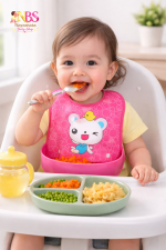 Baby Silicone Feeding Bib | শিশুর সিলিকন ফিডিং বিব - Image 5