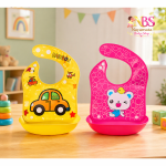 Baby Silicone Feeding Bib | শিশুর সিলিকন ফিডিং বিব - Image 2