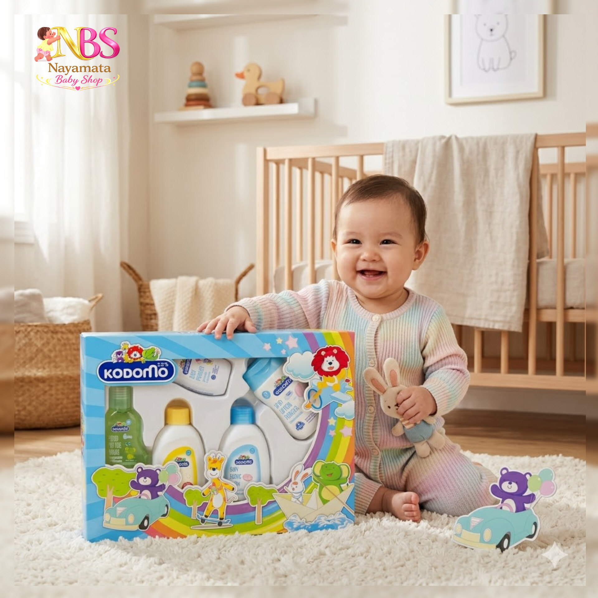 24042 Kodomo Baby Gift Set (5 pcs) – প্রিমিয়াম বেবি কেয়ার গিফট সেট - Image 1
