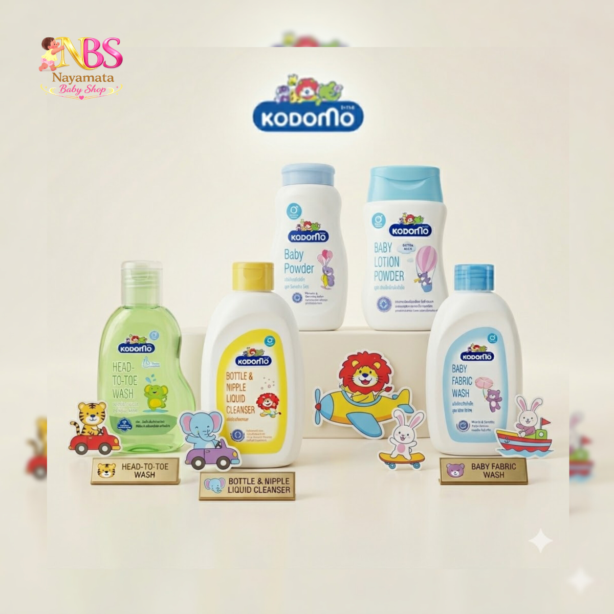Kodomo Baby Gift Set (5 pcs) – প্রিমিয়াম বেবি কেয়ার গিফট সেট - Image 2