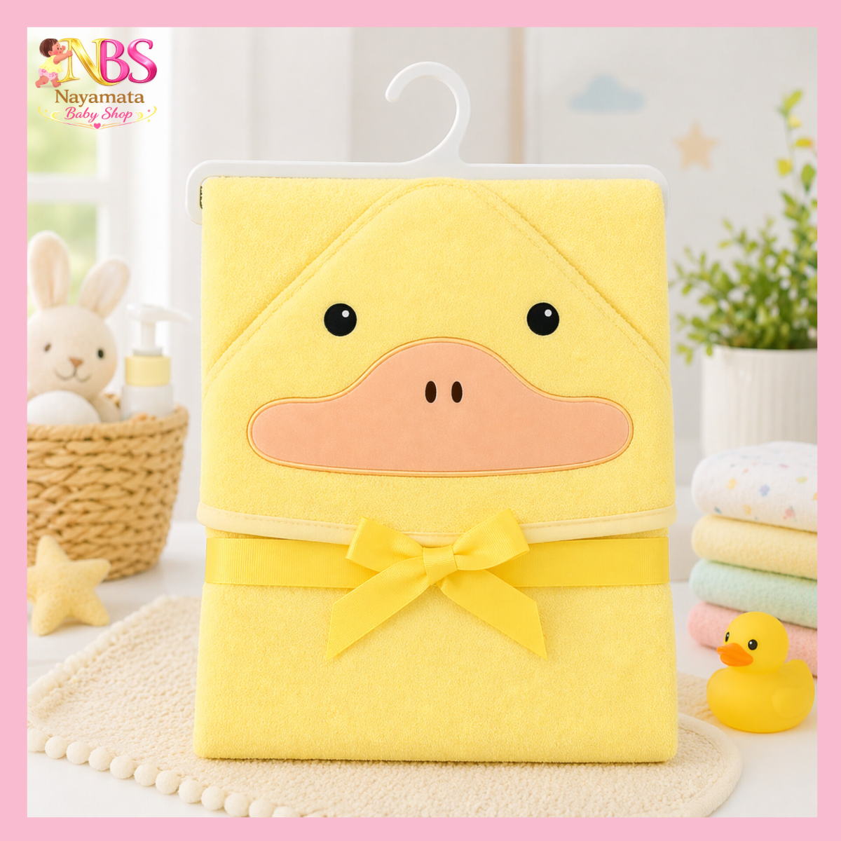 Terry Cotton Baby Hooded Towel Cap | টেরি কটন বেবি হুডেড টাওয়েল ক্যাপ - Image 2