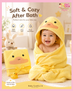 Terry Cotton Baby Hooded Towel Cap | টেরি কটন বেবি হুডেড টাওয়েল ক্যাপ
