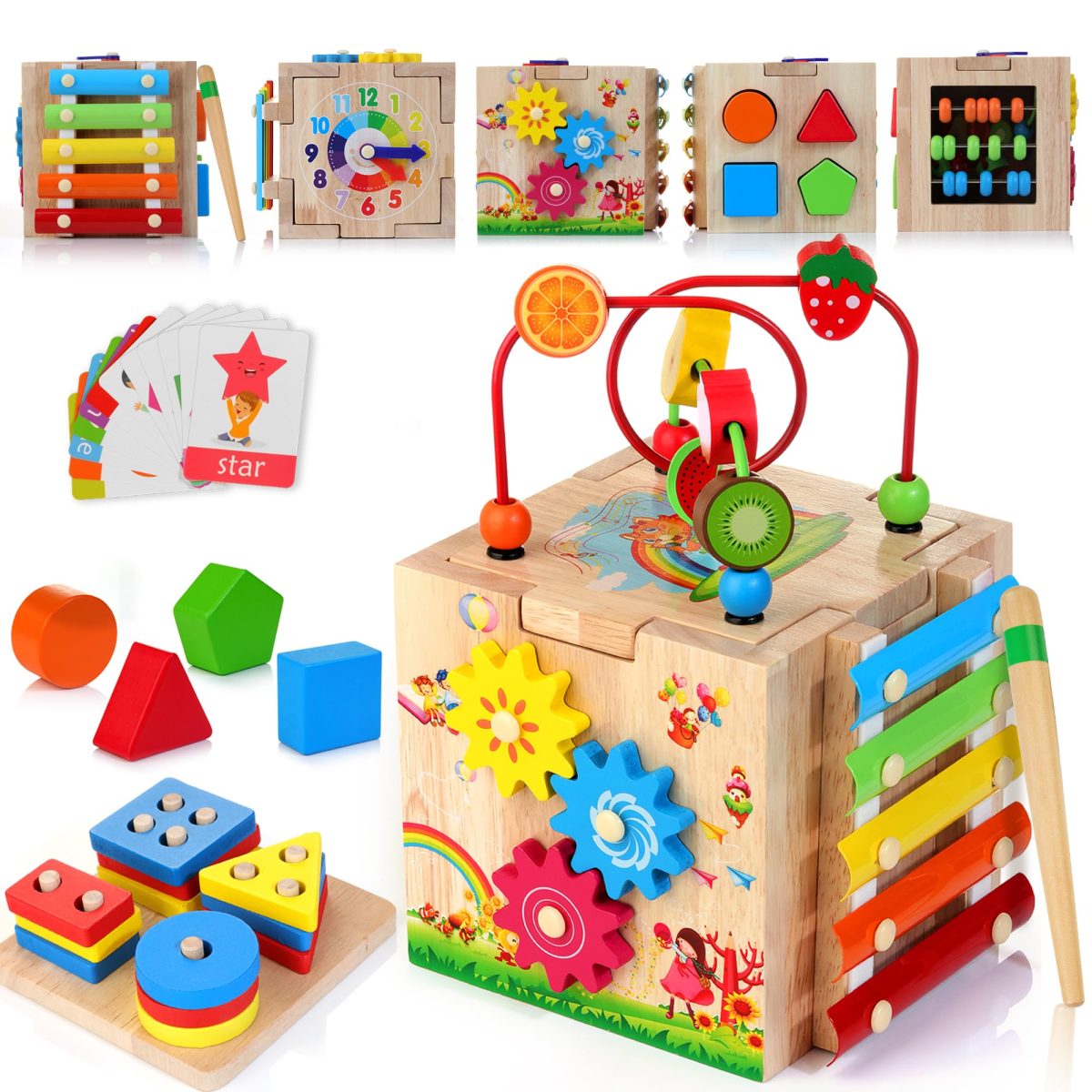 Educational Wooden Toy Set - Image 3