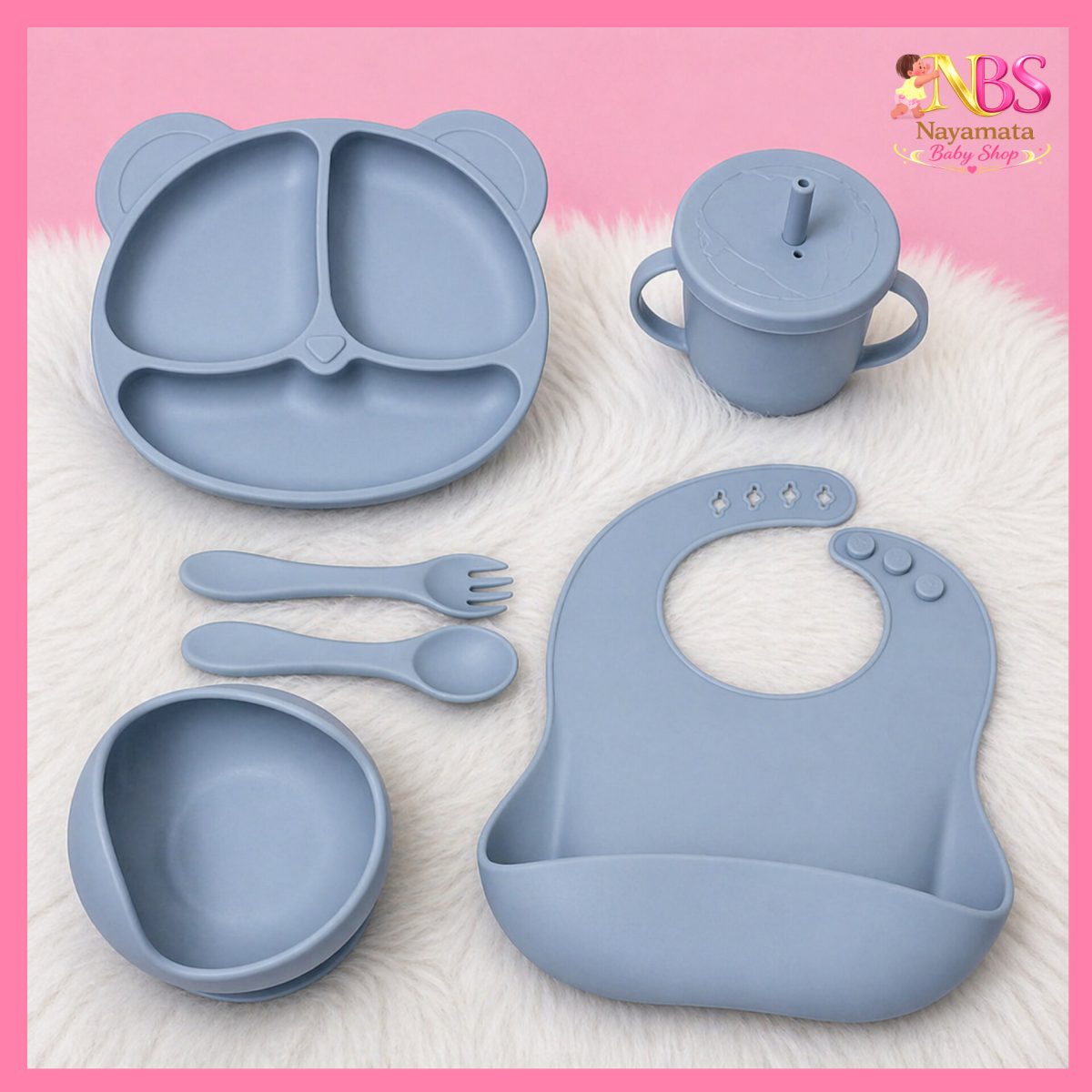 Silicon Baby Cutlery Set Bangladesh | Food Grade Silicone Baby Feeding Set - Image 3