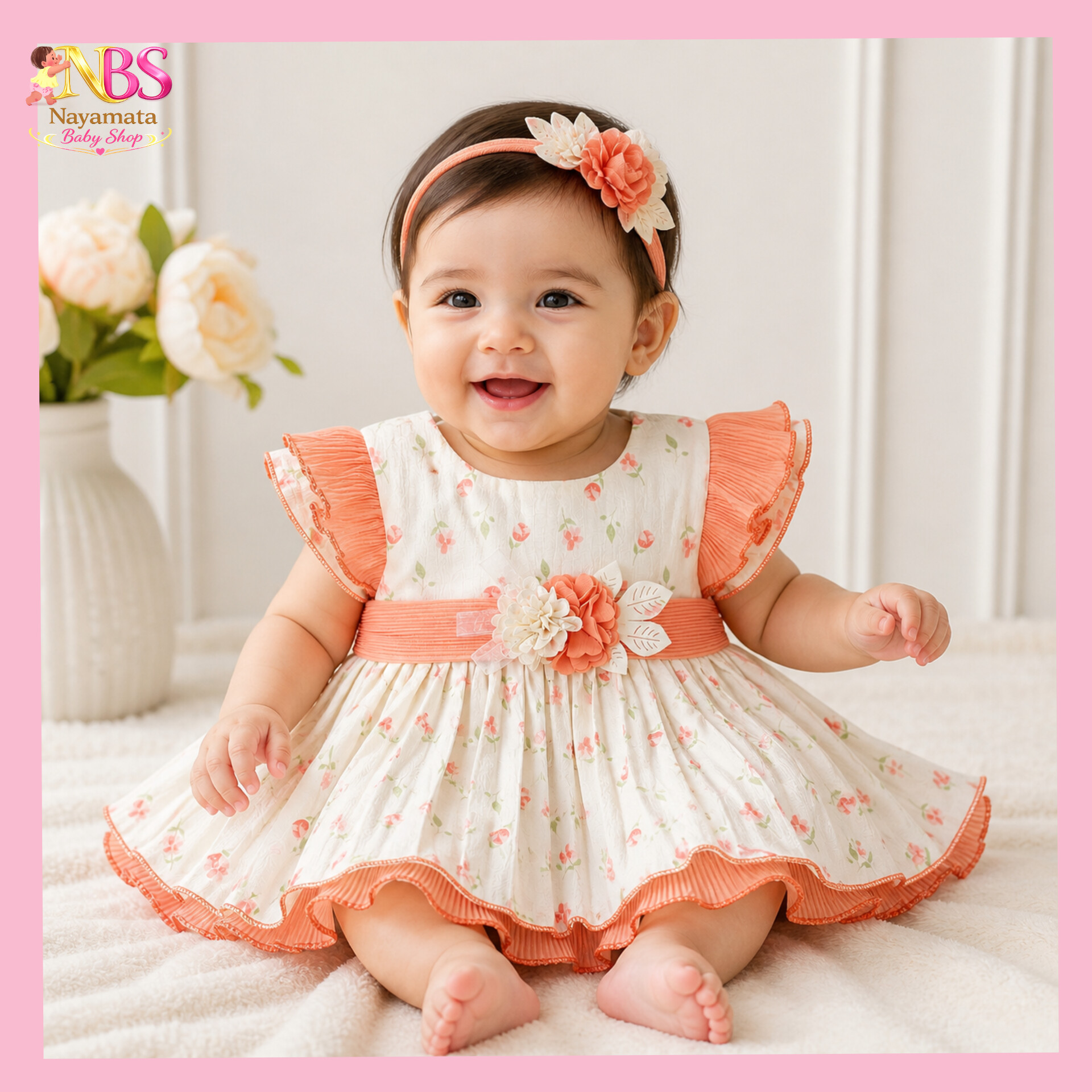 InShot_20260505_210108875.jpg Baby Girl Georgette Frock | জর্জেট ফ্রক - Image 1
