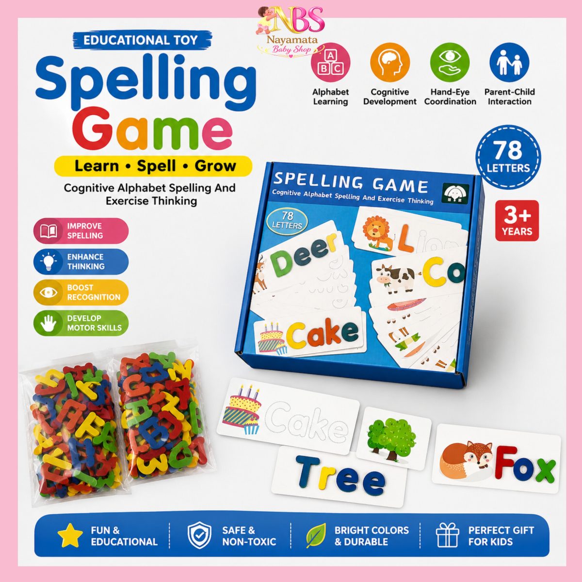 Educational Spelling Game for Kids BD | Learning Toy - Image 2
