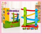 Wooden Car Track Toy for Kids | Mini Speeding Car Toy BD - Image 2