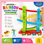 Wooden Car Track Toy for Kids | Mini Speeding Car Toy BD - Image 3