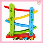 Wooden Car Track Toy for Kids | Mini Speeding Car Toy BD - Image 4