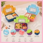 Portable Car Design Tiffin Box | Food-Grade Kids Lunch Box - Image 4