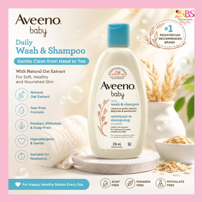 Aveeno Baby Wash & Shampoo 236ml Canada bottle for gentle baby skin care