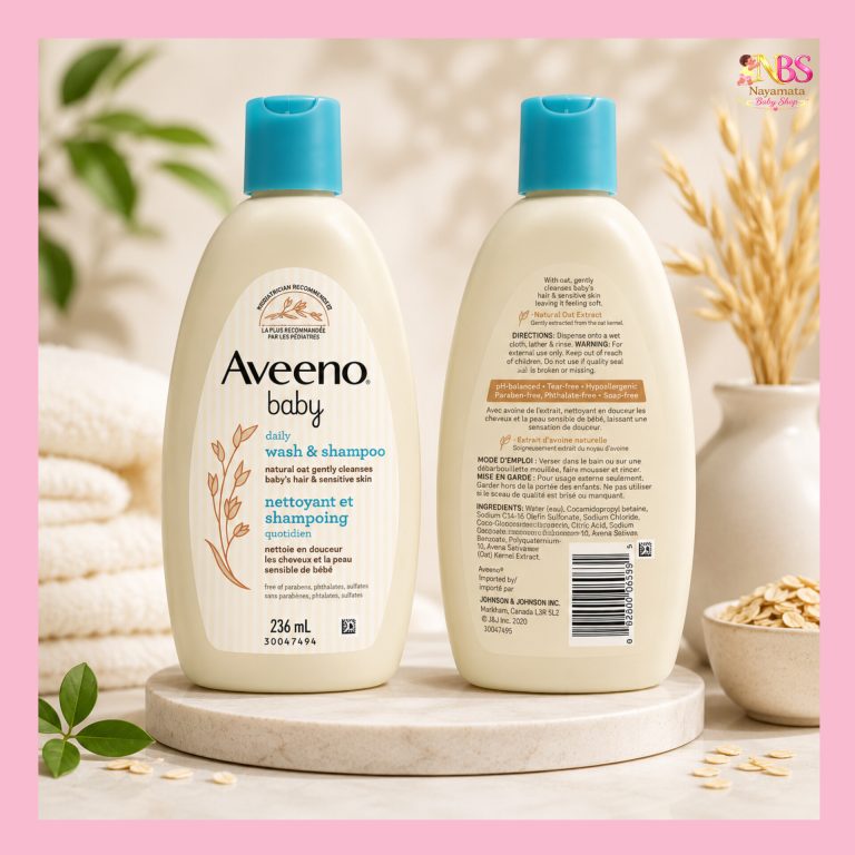 Aveeno Baby Wash & Shampoo 236ml Canada bottle for gentle baby skin care