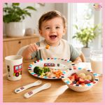Bamboo Fiber Kid's Tableware Set in BD - বাচ্চাদের জন্য নিরাপদ ও পরিবেশবান্ধব প্লেট, বোল ও কাটলারি সেট