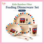 Bamboo Fiber Kid's Tableware Set in BD - বাচ্চাদের জন্য নিরাপদ ও পরিবেশবান্ধব প্লেট, বোল ও কাটলারি সেট