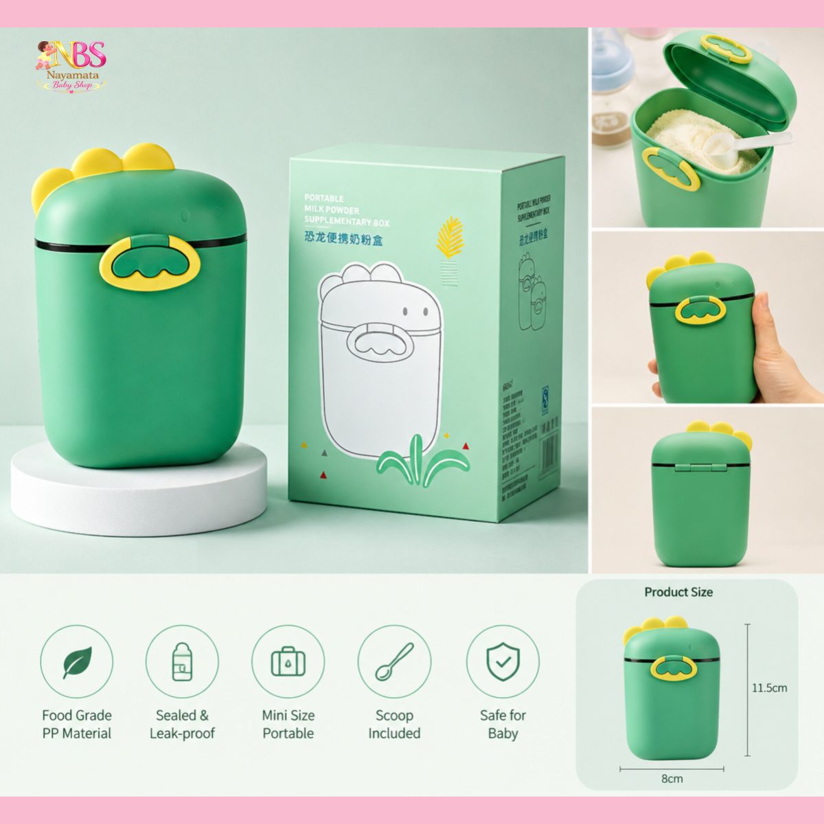 Imported Premium Portable Baby Milk Powder Box (400ml) - বেবি মিল্ক পাউডার বহনের কন্টেইনার