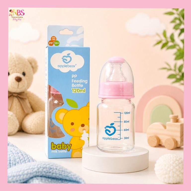 Applebear Glass Feeding Bottle - বাচ্চার জন্য নিরাপদ গ্লাস ফিডিং বোতল
